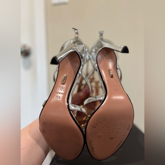 Samuele Failli Heels size 39.5 silver & gold - Picture 7 of 10